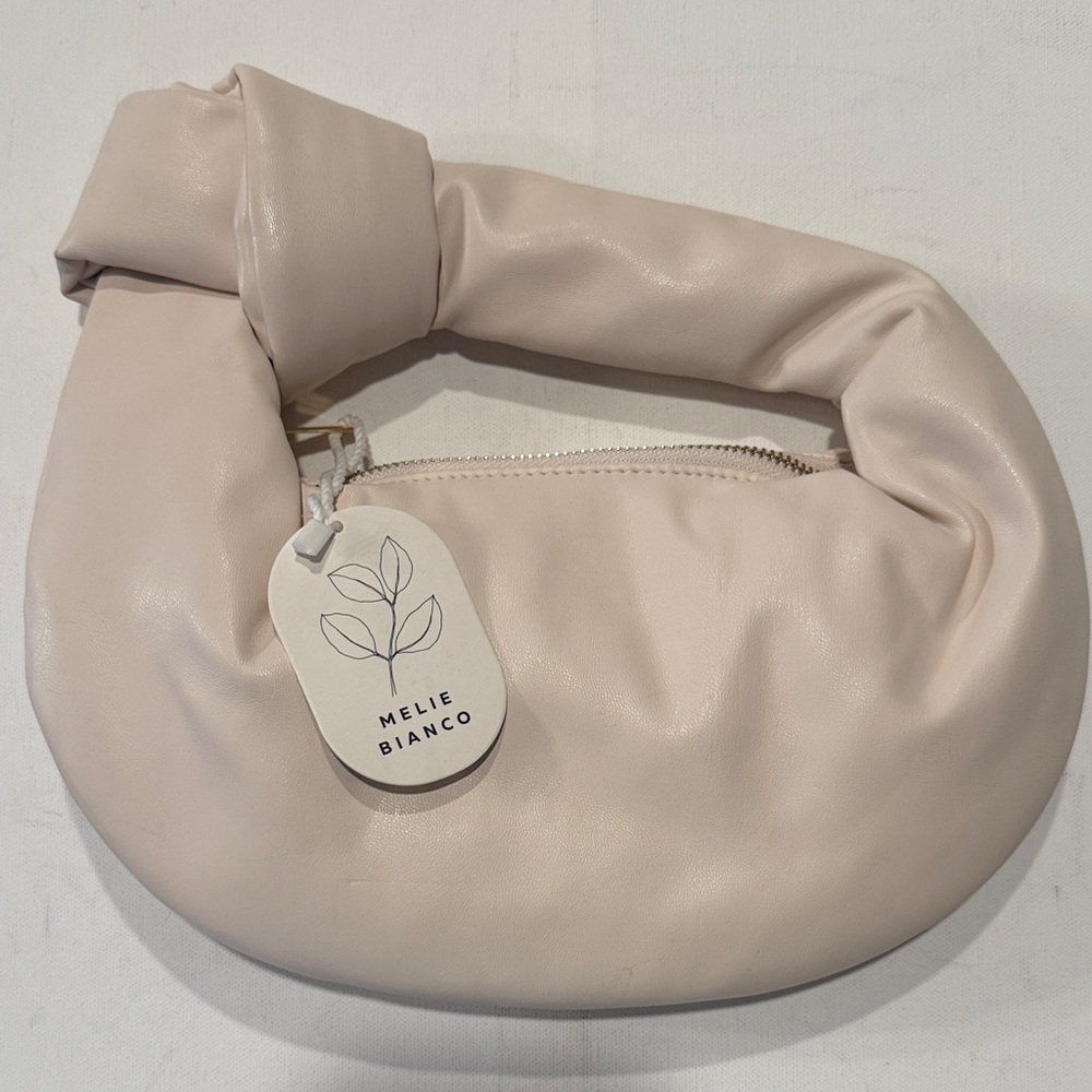 Melie Bianco Soft Cream Hobo Bag